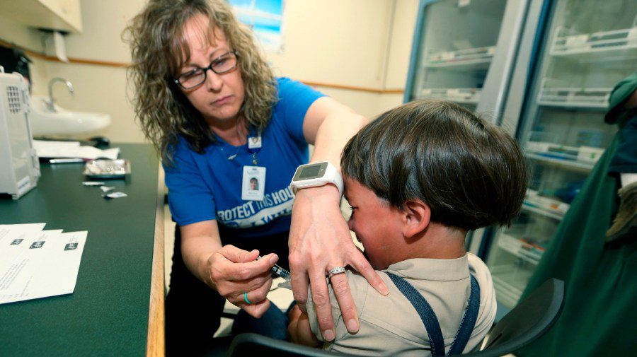 CDC data shows tog vaccination, CDC data that is less common in kindergartens