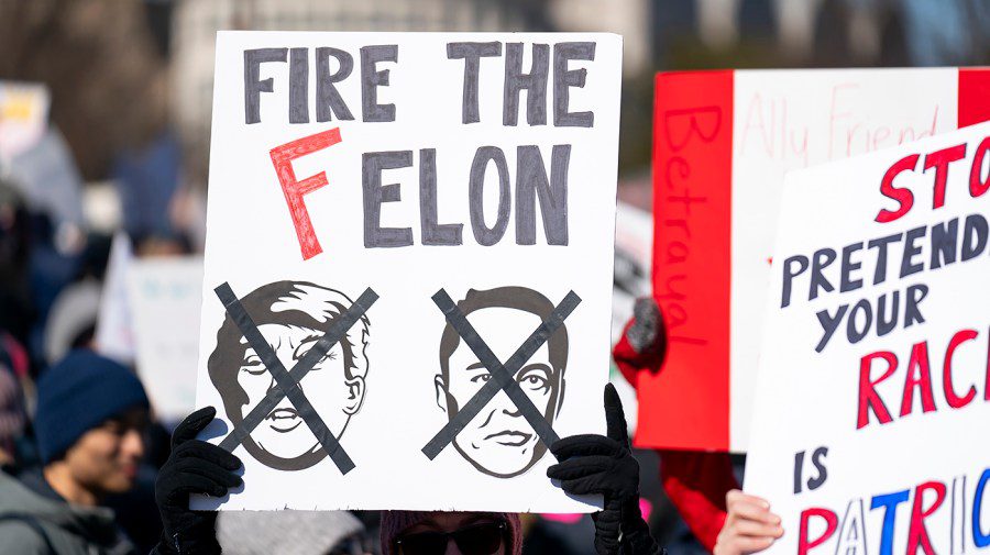 March is increasing against DC against Trump Takever